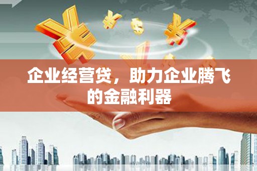 遵化企业经营贷，助力企业腾飞的金融利器