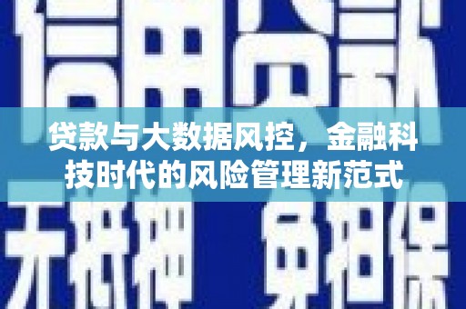 遵化贷款与大数据风控，金融科技时代的风险管理新范式