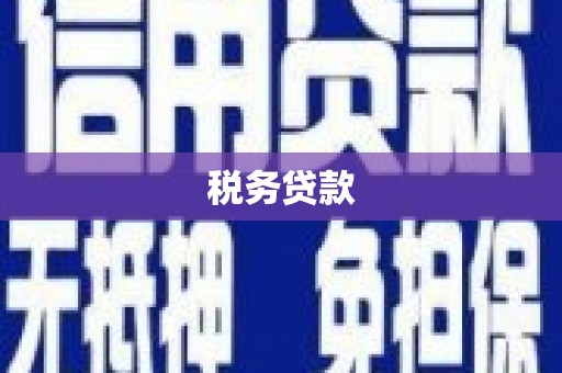 遵化税务贷款