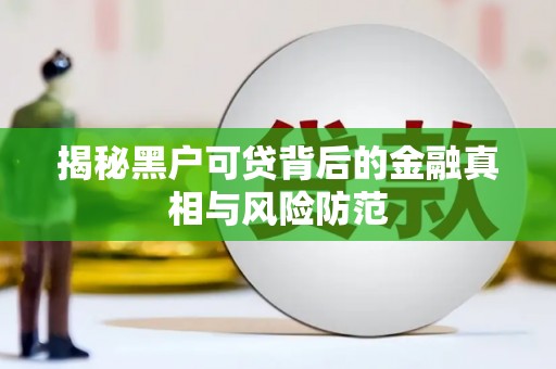 遵化揭秘黑户可贷背后的金融真相与风险防范