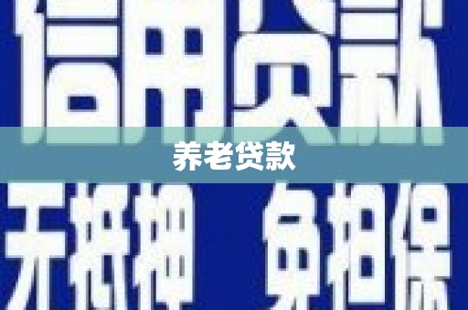 遵化养老贷款