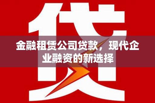 遵化金融租赁公司贷款，现代企业融资的新选择