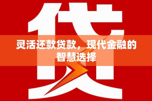 遵化灵活还款贷款，现代金融的智慧选择