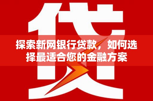 遵化探索新网银行贷款，如何选择最适合您的金融方案