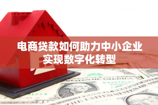 遵化电商贷款如何助力中小企业实现数字化转型