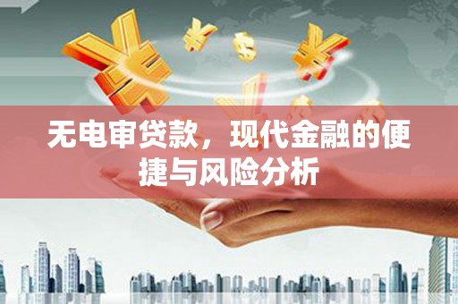 遵化无电审贷款，现代金融的便捷与风险分析