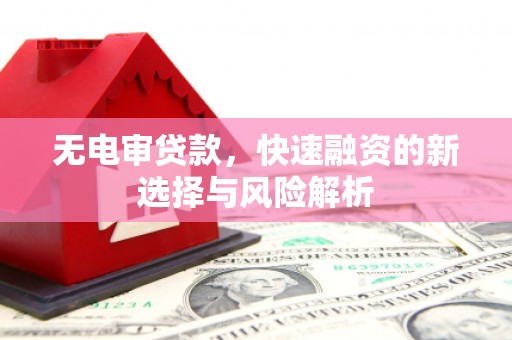 遵化无电审贷款，快速融资的新选择与风险解析