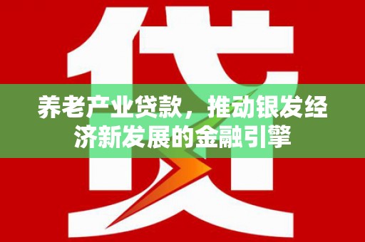 遵化养老产业贷款，推动银发经济新发展的金融引擎