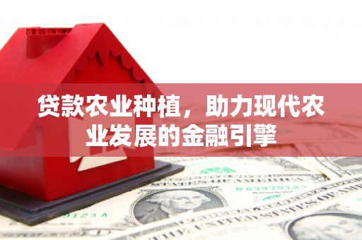 遵化贷款农业种植，助力现代农业发展的金融引擎