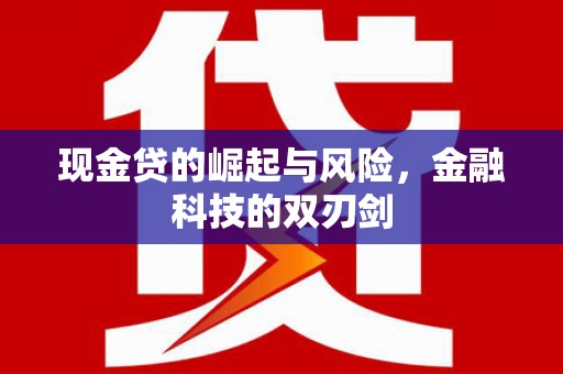 遵化现金贷的崛起与风险，金融科技的双刃剑