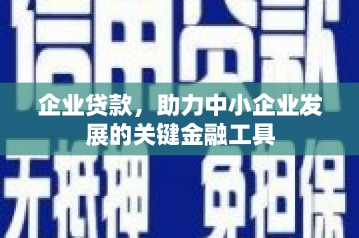 遵化企业贷款，助力中小企业发展的关键金融工具