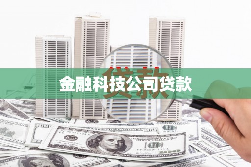 遵化金融科技公司贷款