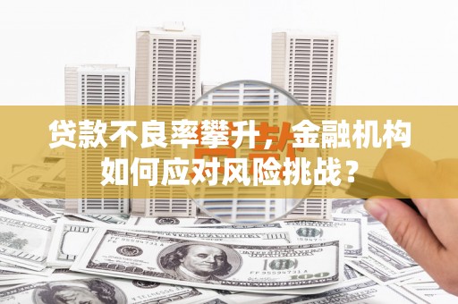 遵化贷款不良率攀升，金融机构如何应对风险挑战？