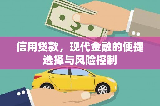 遵化信用贷款，现代金融的便捷选择与风险控制