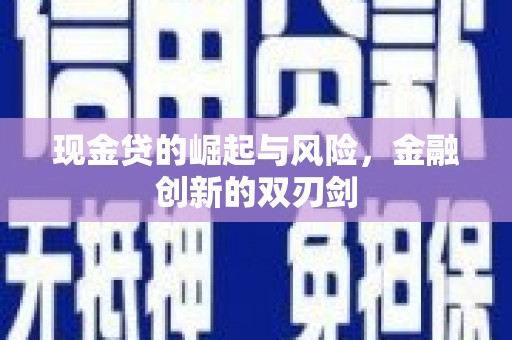 遵化现金贷的崛起与风险，金融创新的双刃剑