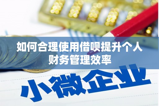 遵化如何合理使用借呗提升个人财务管理效率