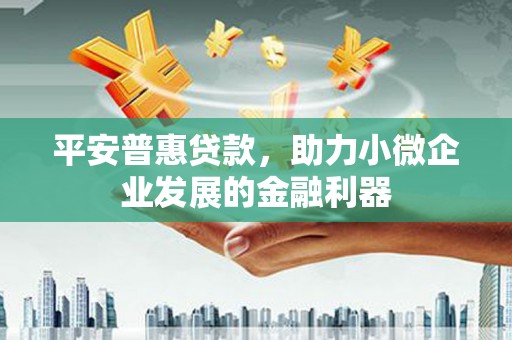 遵化平安普惠贷款，助力小微企业发展的金融利器