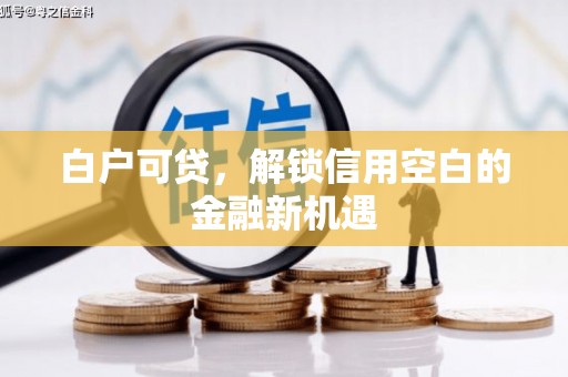 遵化白户可贷，解锁信用空白的金融新机遇