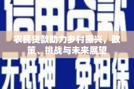 遵化农民贷款助力乡村振兴，政策、挑战与未来展望