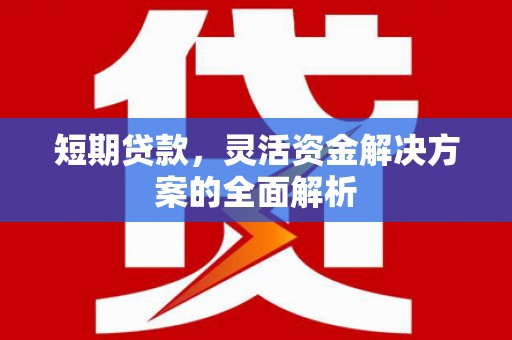 遵化短期贷款，灵活资金解决方案的全面解析