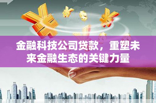 遵化金融科技公司贷款，重塑未来金融生态的关键力量