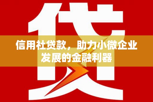 遵化信用社贷款，助力小微企业发展的金融利器