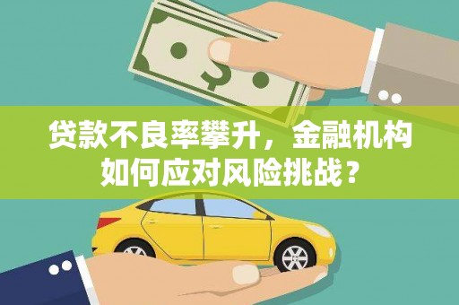 遵化贷款不良率攀升，金融机构如何应对风险挑战？